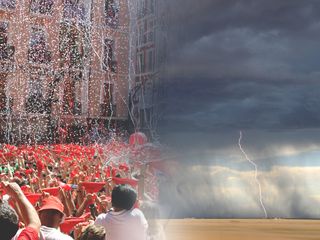 Semana de chupinazos, de los truenos a San Fermín