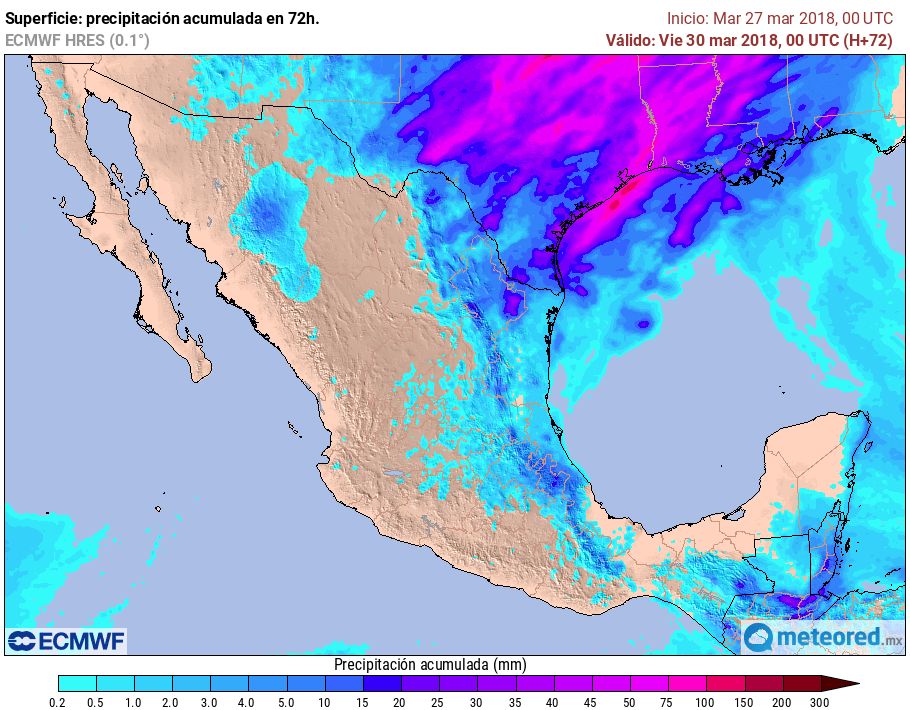 Tiempo severo en estados de Coahuila, Nuevo León y Tamaulipas