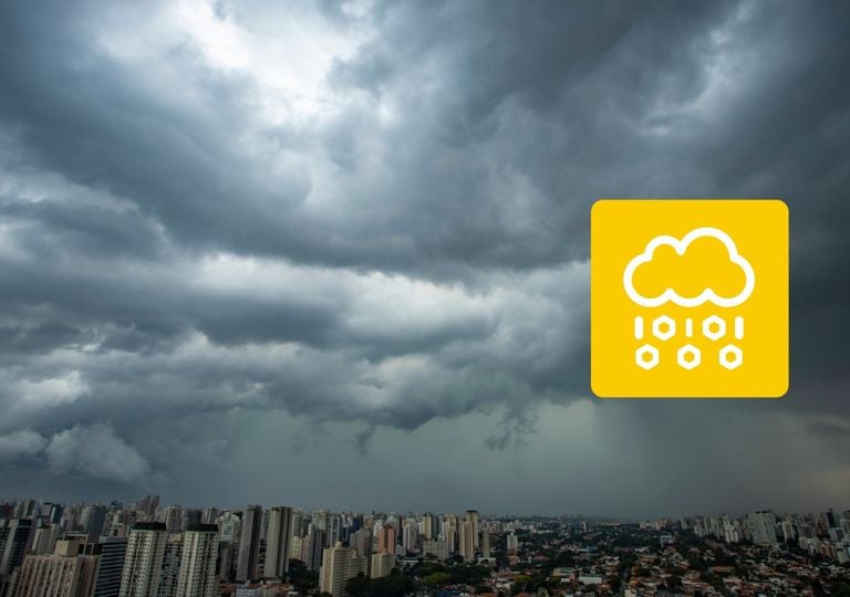 Tiempo severo en Santiago: "El martes ser&aacute; el d&iacute;a m&aacute;s intenso". Lluvias al 100 %, tormentas y granizos en la capital