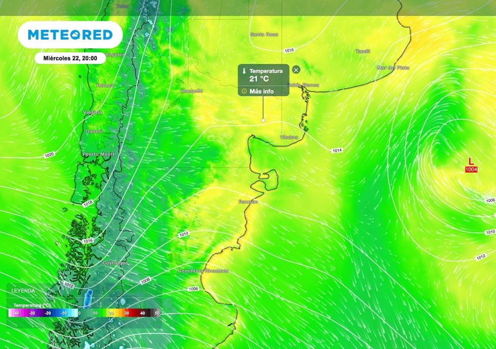 Al promediar la semana, algunas zonas del noreste y norte de la Patagonia tendrán temperaturas muy agradables para esta época del año.