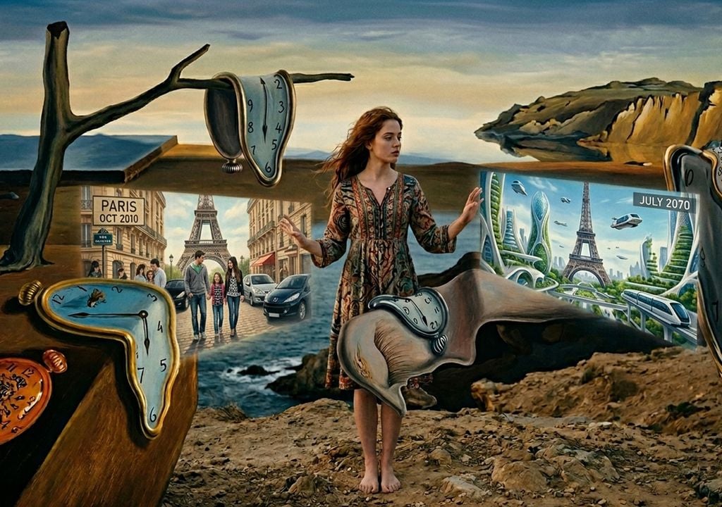 TL es una joven francesa que tiene hipertimesia, condición médica rara con alrededor de 100 casos documentados. Se caracteriza por una memoria prodigiosa, capaz de describir al detalle eventos sucedidos en el pasado o imaginarlos en el futuro. Imagen generada por Gemini (Google AI)