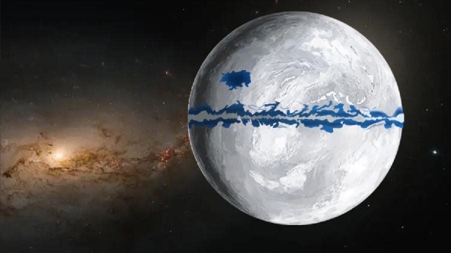 Nowy model Snowball Earth został znaleziony dla otwartych wód w oceanach na niskich i średnich szerokościach geograficznych.  Źródło: dr Huyue Song