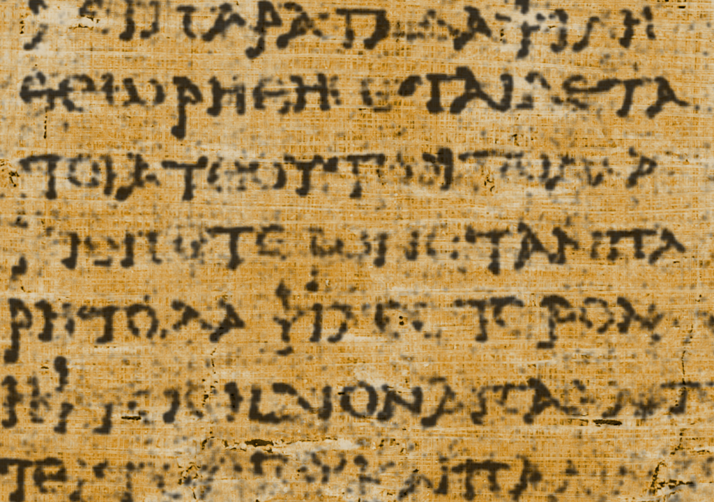 pergamino con escrita antigua