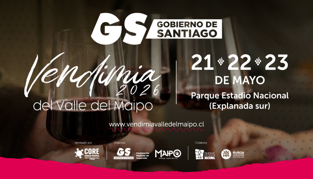 Fiesta de la Vendimia del Valle del Maipo se hará en el Parque Estadio Nacional. Por primera vez, la Fiesta de la Vendimia del Valle del Maipo se hará en el Parque Estadio Nacional. Crédito: corporacionrm.cl.