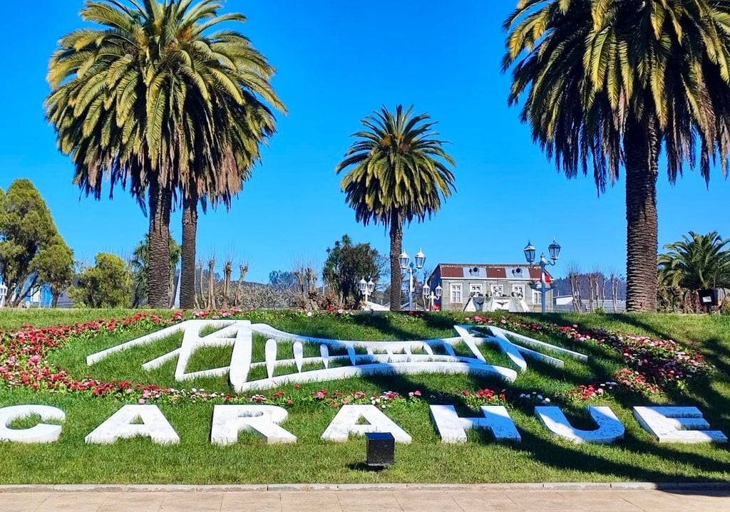 Uno de los principales íconos de Carahue es su puente colgante. Crédito: Asociación Chilena de Municipalidades.