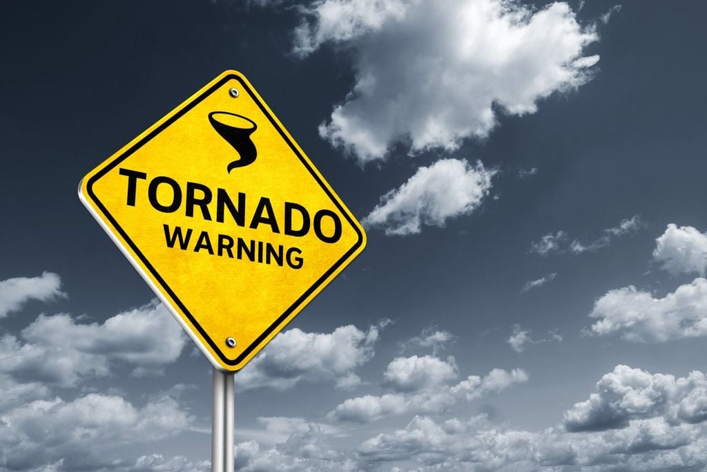 Tornado warning tomorrow
