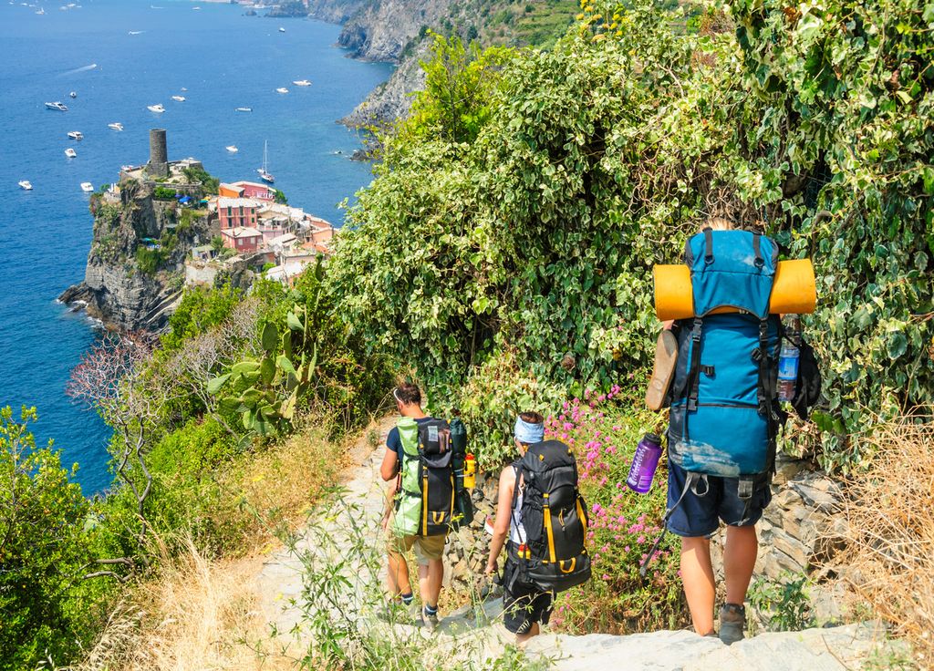 Aux Cinque Terre, il est indispensable d'être bien chaussé pour parcourir les sentiers.