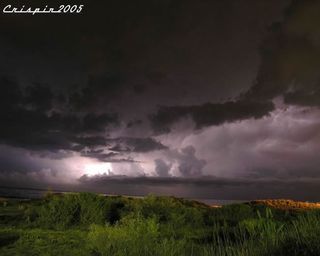 Tormenta ayer noche en Roda de Bará