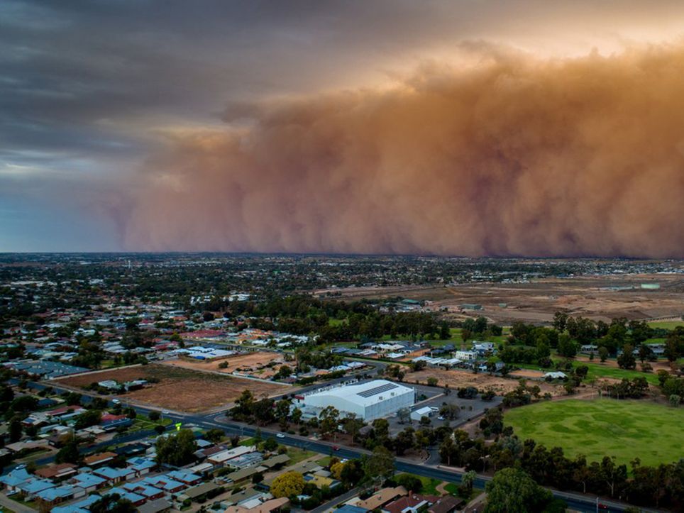 La tormenta de arena en Australia que convirtió el día en noche