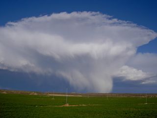 Tormenta de nieve y cumulonimbo