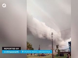 Una impresionante tormenta deja ráfagas de viento huracanadas en Buenos Aires, Argentina