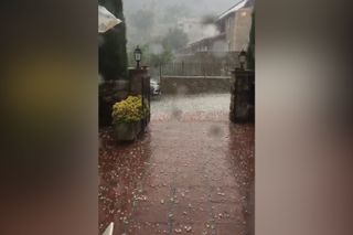 Tormenta en Girona: imágenes del 'bombardeo'
