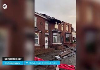 Tormenta Gerrit: techos arrancados de casas tras la formación de un tornado en Stalybridge, Reino Unido