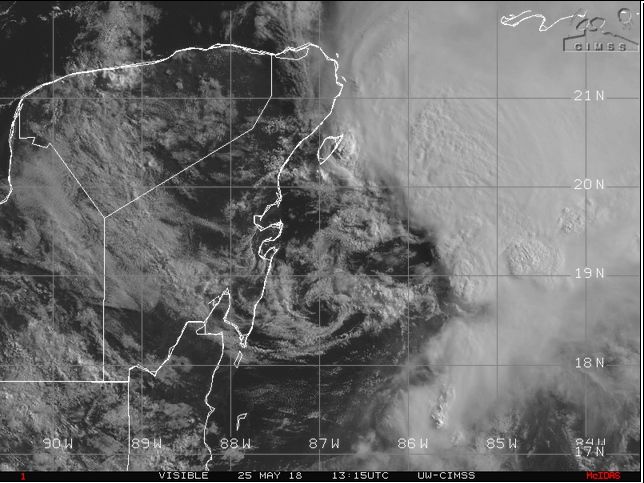 Tormenta subtropical Alberto: la primera de la temporada 2018