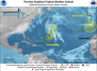 ¿Tormenta subtropical en el norte de Canarias? Invest 90L