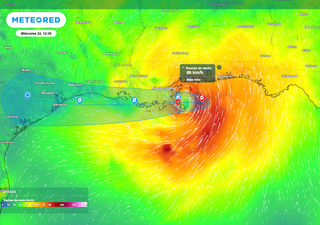 Tormenta tropical Bertha apunta directo a la costa de Luisiana este mi&eacute;rcoles