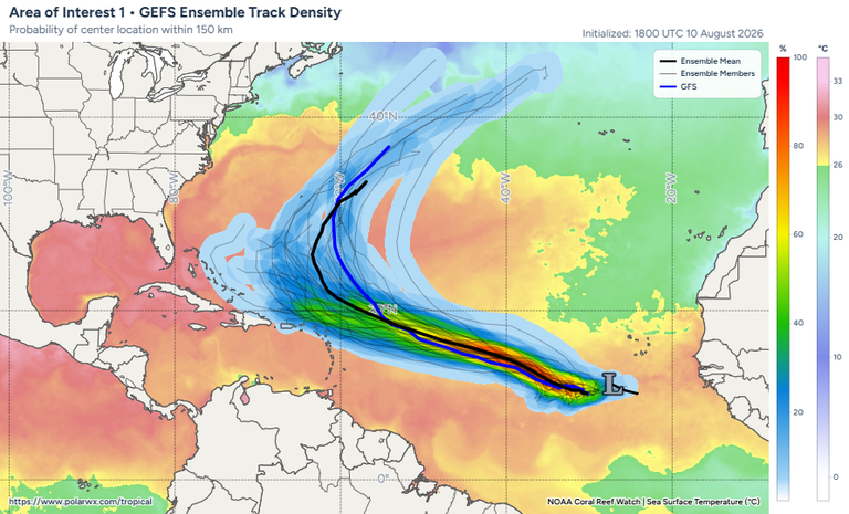 La tormenta tropical Crist&oacute;bal podr&iacute;a formarse en los pr&oacute;ximos d&iacute;as de agosto de 2026 en el Atl&aacute;ntico Norte