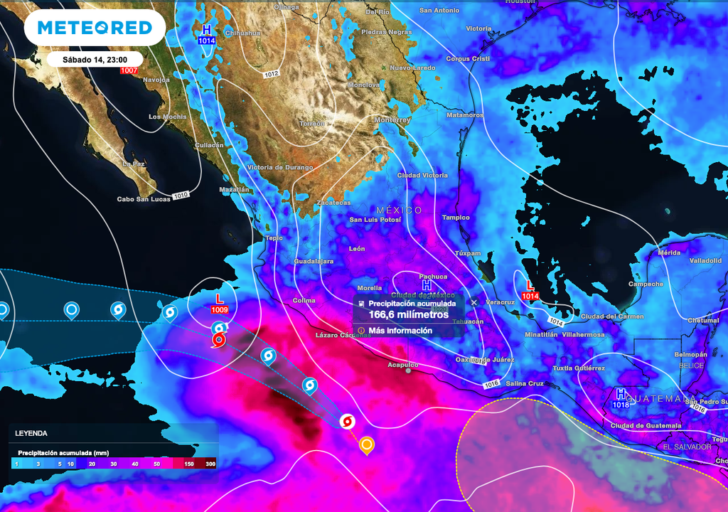 Lluvias acumuladas 24 horas Lluvias acumuladas 24 horas