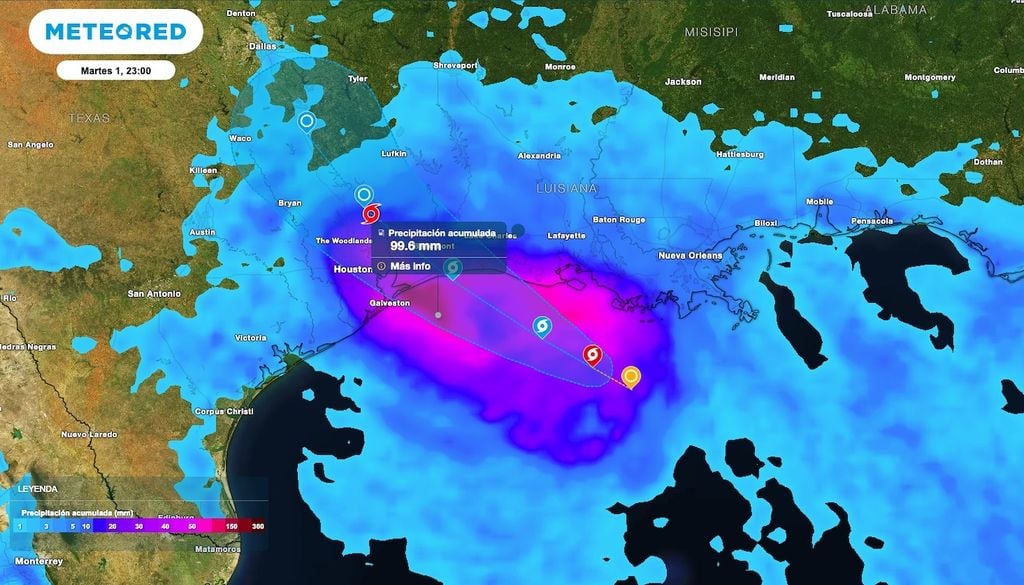 Los acumulados de lluvia pudieran superar los 200 mm, durante el impacto de la tormenta tropical Edouard. Los acumulados de lluvia pudieran superar los 200 mm, durante el impacto de la tormenta tropical Edouard.