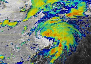 Tormenta Tropical Elsa sobre el este del los Estados Unidos