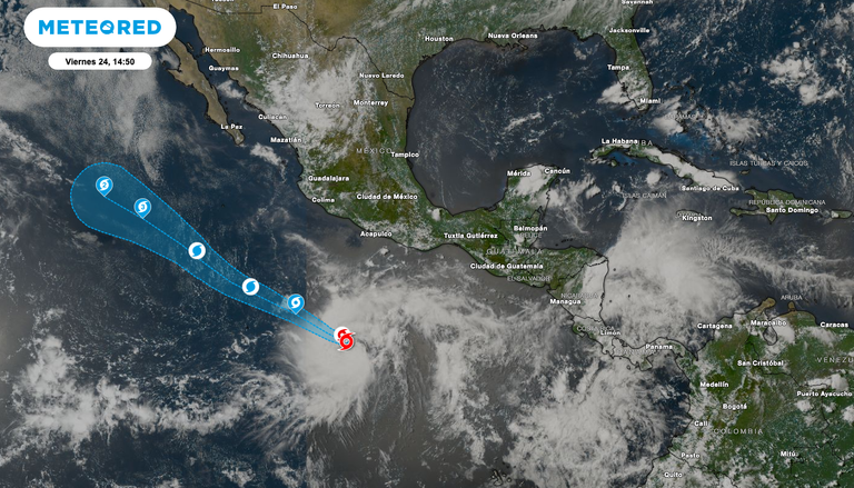 Tormenta tropical Genevieve se forma frente a costas Guerrero y Oaxaca: refuerza aguaceros con olas de hasta 5 metros