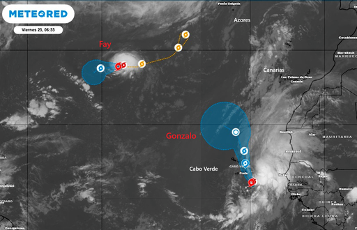 Se forma la tormenta tropical Gonzalo en el Atl&aacute;ntico Oriental y se desplazar&aacute; a zonas muy al sur-suroeste de Canarias