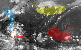 La tormenta tropical Helene se intensifica y llegará a Florida como un gran huracán, mientras Isaac podría desarrollarse