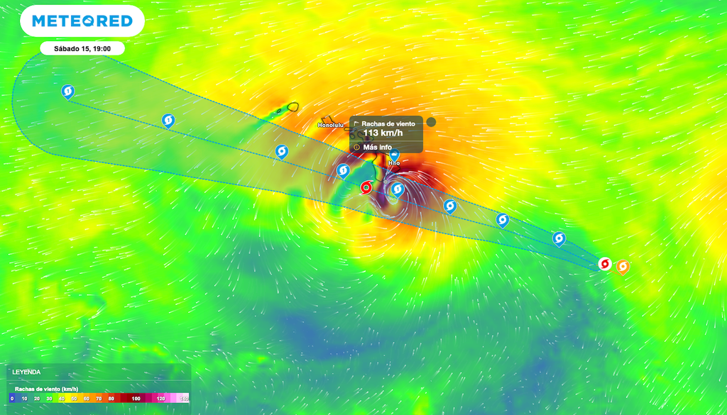 Se pronostica un fortalecimiento constante, y se espera que Lala se convierta en un huracán a medida que se acerque a Big Island. Se pronostica un fortalecimiento constante, y se espera que Lala se convierta en un huracán a medida que se acerque a Big Island.