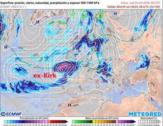 El huracán Kirk es ya de categoría 3, ¿impactará en España como borrasca muy activa?