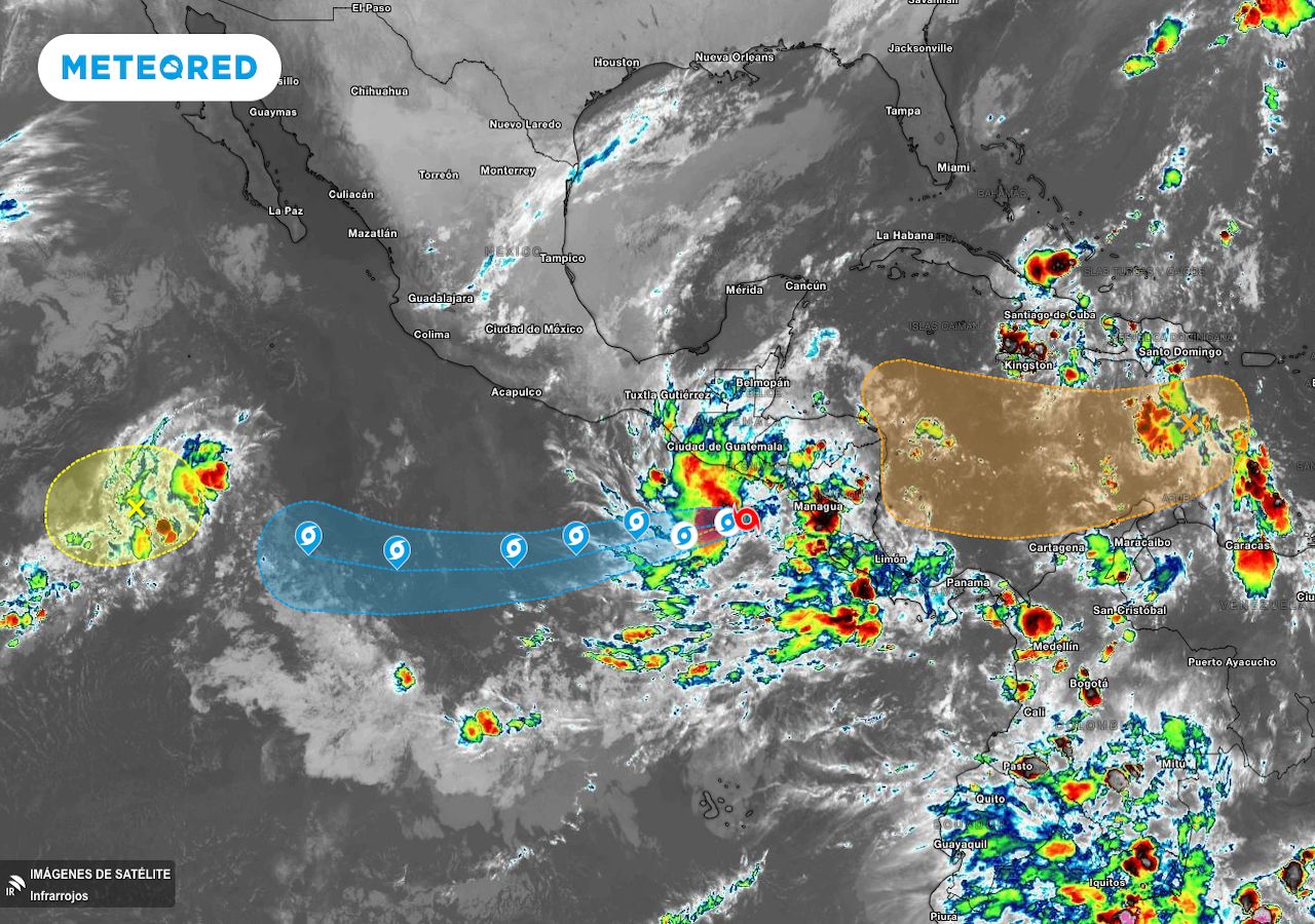 Tormenta Tropical Pilar En El Pacífico Tropical Y Zona De Inestabilidad ...