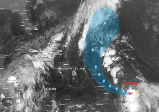 Se forma la tormenta tropical Tammy en el Atlántico y podría ser un futuro huracán