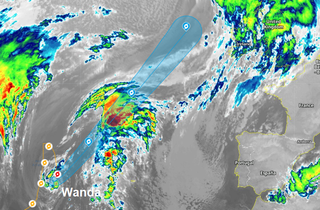 La tormenta tropical Wanda tiene las horas contadas