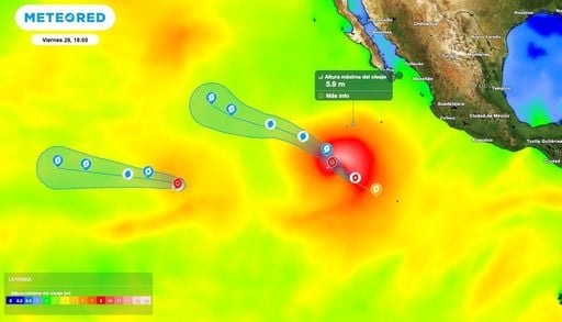 "Karina" y "Lowell' se desarrollan en el oc&eacute;ano Pac&iacute;fico lejos de costas mexicanas, conoce a donde se dirigen