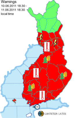 Avisos locales de tormentas, incendios y ola de calor Avisos locales de tormentas, incendios y ola de calor
