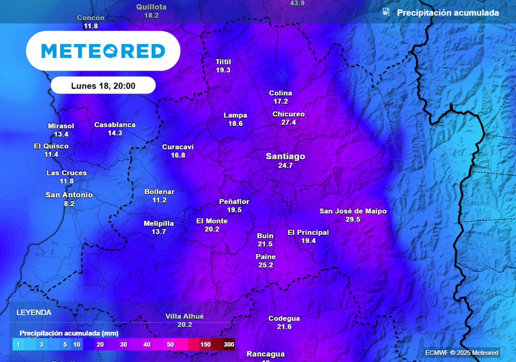Precipitación acumulada