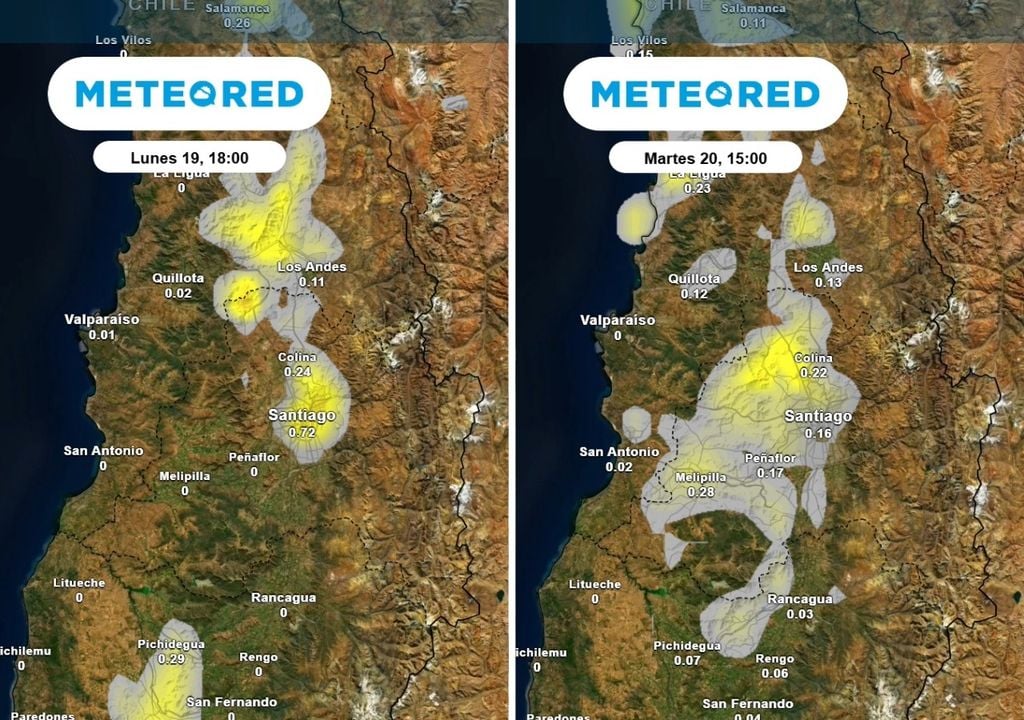 Tormentas eléctricas Posibles tormentas eléctricas en Santiago la próxima semana: modelo ECMWF lleva varios días confirmando este escenario.