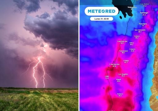 Tormentas el&eacute;ctricas en el interior y hasta 70 mm en el centro-sur: as&iacute; ser&aacute; el fin de semana