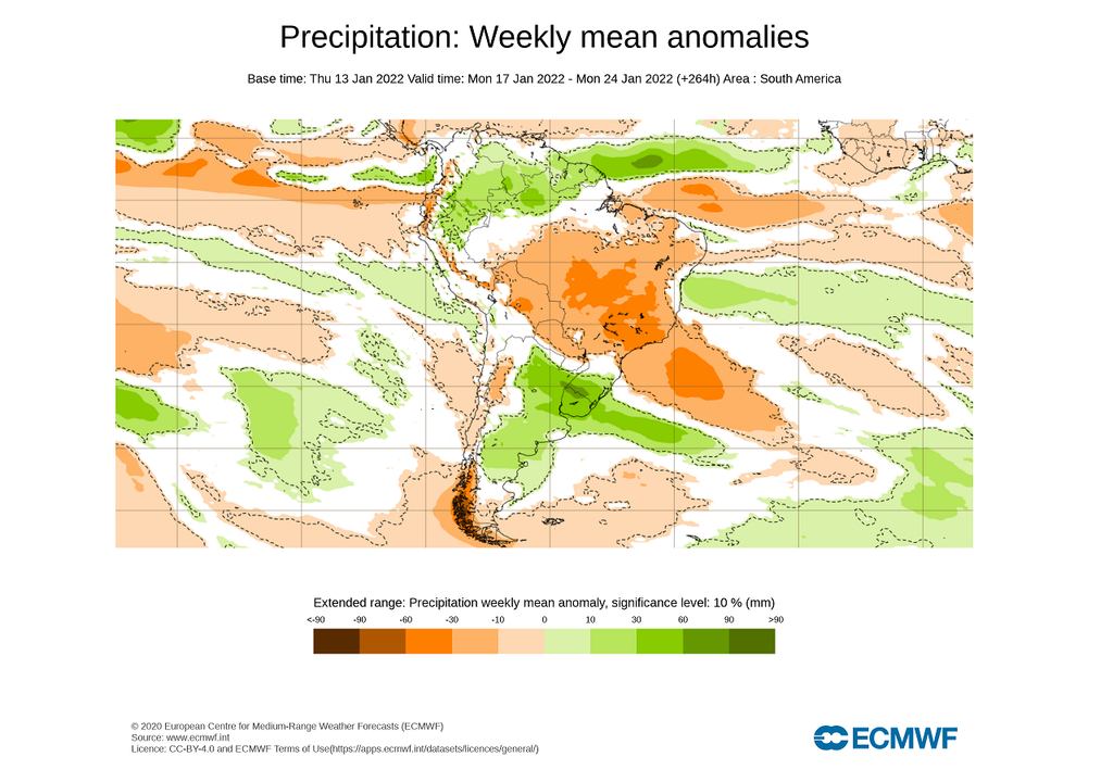Anomalía de precipitación Anomalía de precipitación