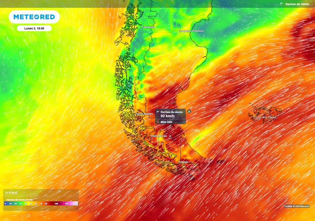 rachas de viento previstas