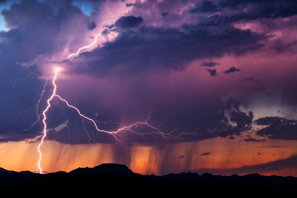 Tormentas eléctricas y chubascos