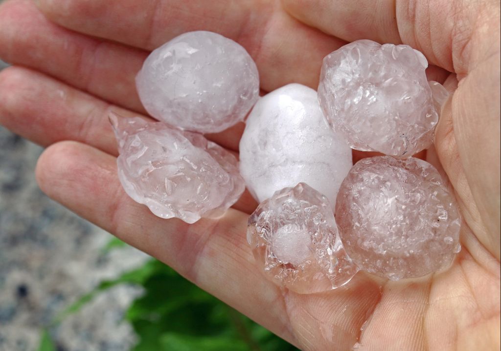 Granizo grande El granizo podrá alcanzar los 5 centímetros de diámetro.