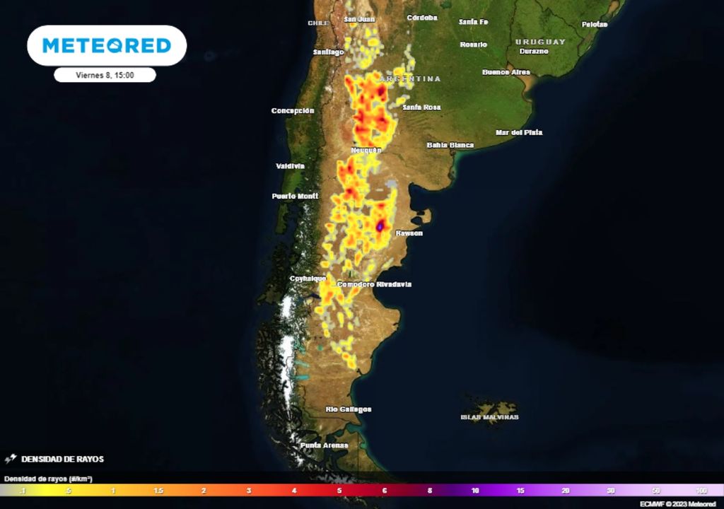 Alerta tormentas fuertes Patagonia pronóstico tiempo clima