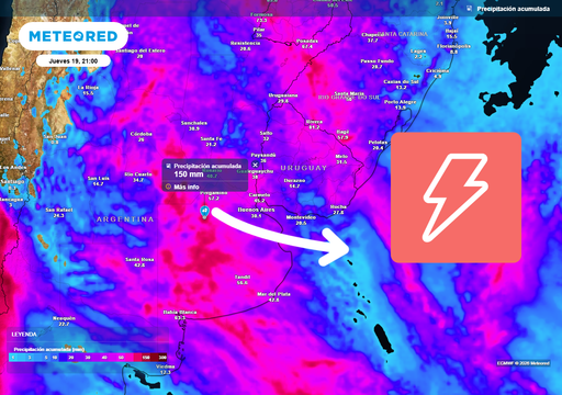Tormentas fuertes avanzar&aacute;n sobre la regi&oacute;n Pampeana con acumulados de hasta 150 mm en la provincia de Buenos Aires