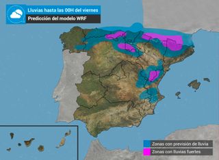 Tormentas fuertes en el nordeste peninsular