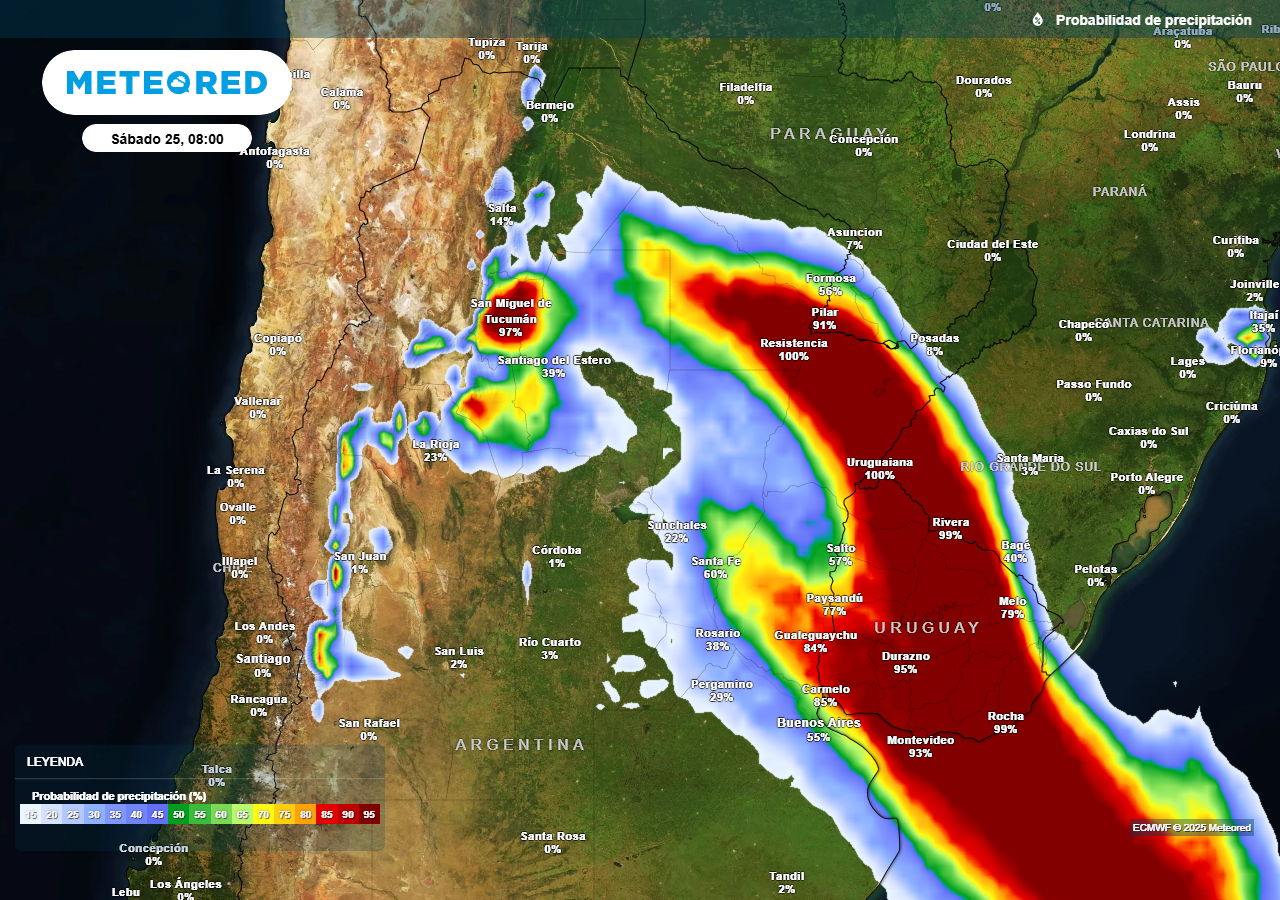 Tormentas fuertes y alerta naranja del SMN para el norte argentino ...