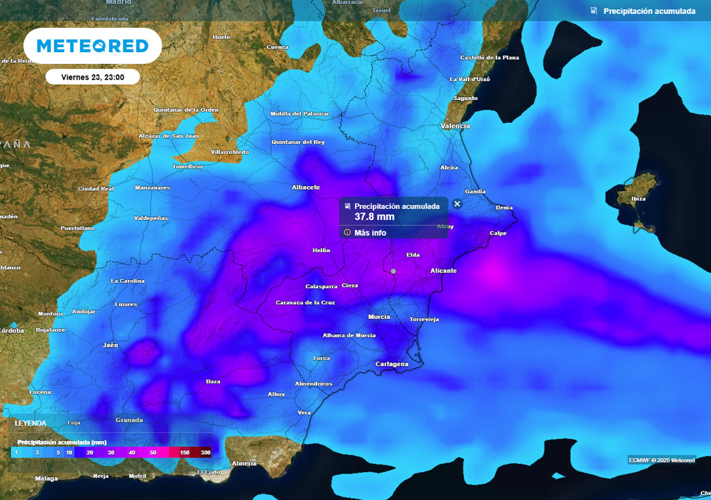 Mapa de acumulados de precipitación. Mapa de acumulados de precipitación.