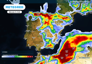 Tormentas inminentes: media España salpicada de lluvias y granizadas a partir de esta hora