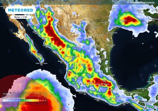 Tormentas intensas hoy martes en m&aacute;s de 20 entidades, acompa&ntilde;adas de granizo y viento, disminuyendo temperaturas