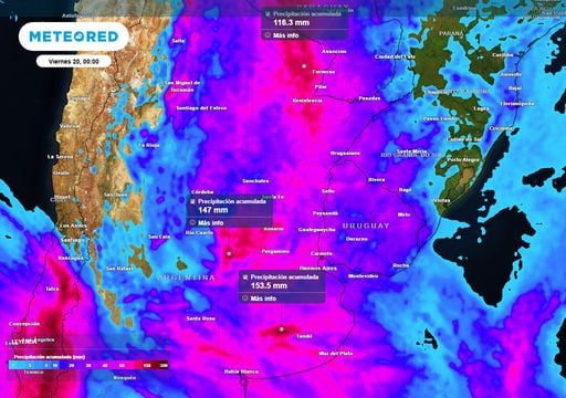 Tormentas intensas y 150 mm de lluvias: 48 h que marcar&aacute;n una semana meteorol&oacute;gicamente cr&iacute;tica en regiones de Argentina