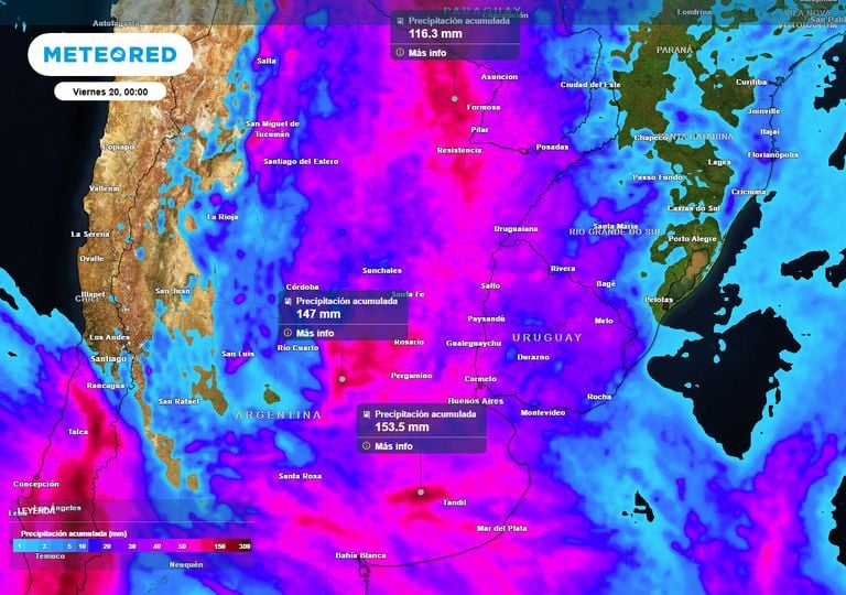 Tormentas intensas y 150 mm de lluvias: 48 h que marcar&aacute;n una semana meteorol&oacute;gicamente cr&iacute;tica en regiones de Argentina
